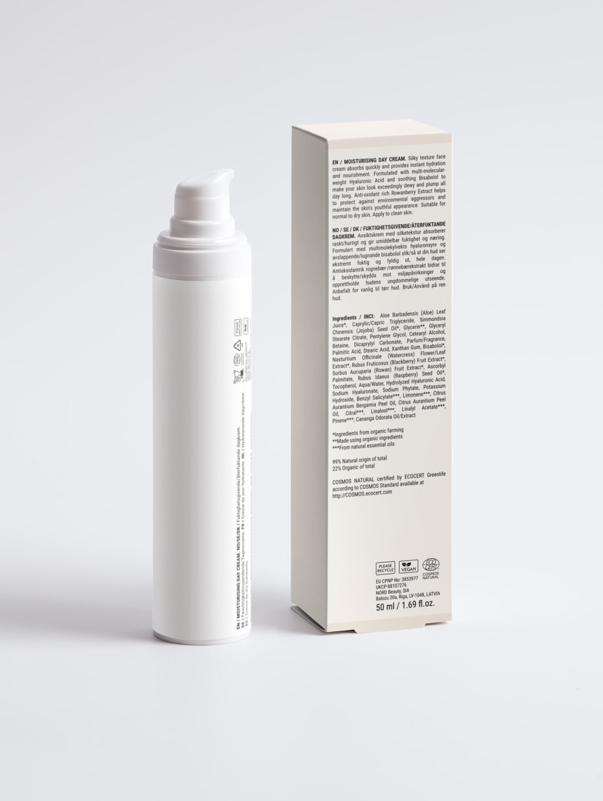 Moisturising Day Cream - Rückseite Moisturising Day Cream - Rückseite